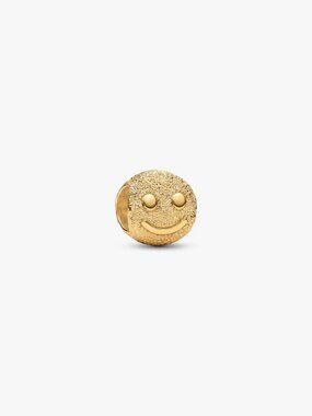 Pandora Textured Happy Face Mini Charm